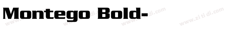 Montego Bold字体转换
